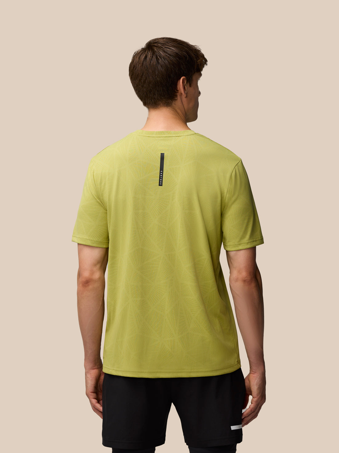 Flow Training Engineered Knit T-Shirt - Mustard/Black