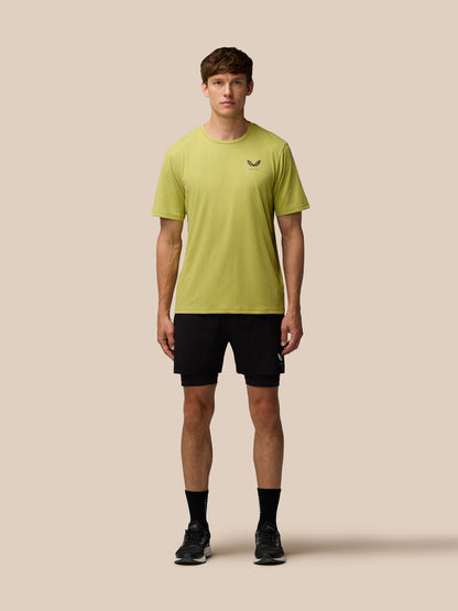 Flow Training Engineered Knit T-Shirt - Mustard/Black