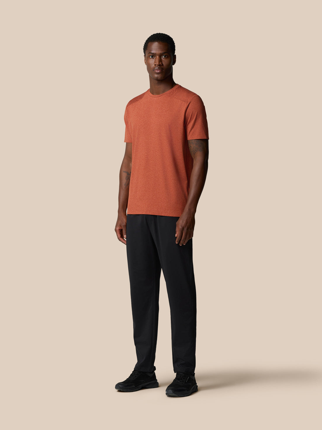 Elevated Lifestyle T-Shirt - Dark Rust - Dark Rust Marl/Dark Rust