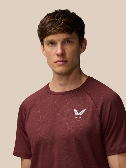 Adapt Training T-Shirt - Plum/Mint