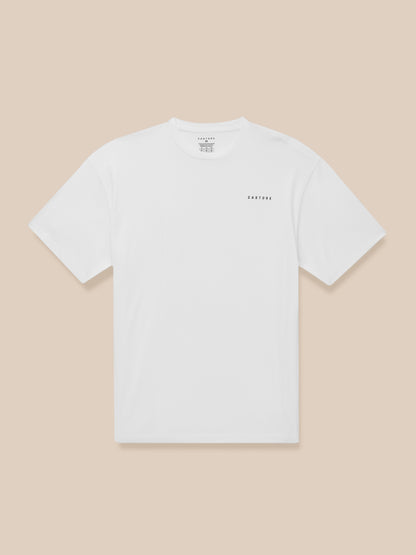 Flex Cotton T-Shirt- White/Black