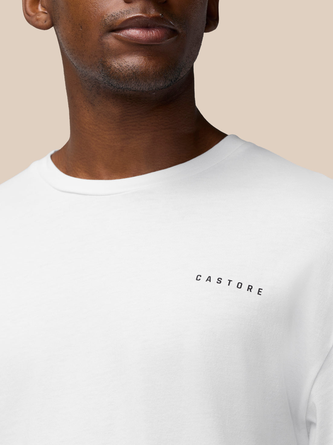 Flex Algodón Camiseta- Blanco/Negro - Blanco/Negro