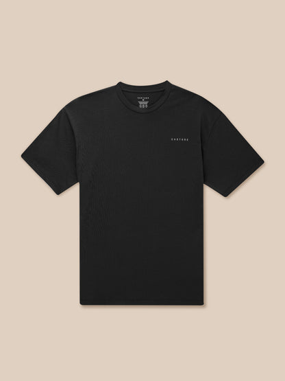 Flex Cotton T-Shirt- Black/Gunmetal