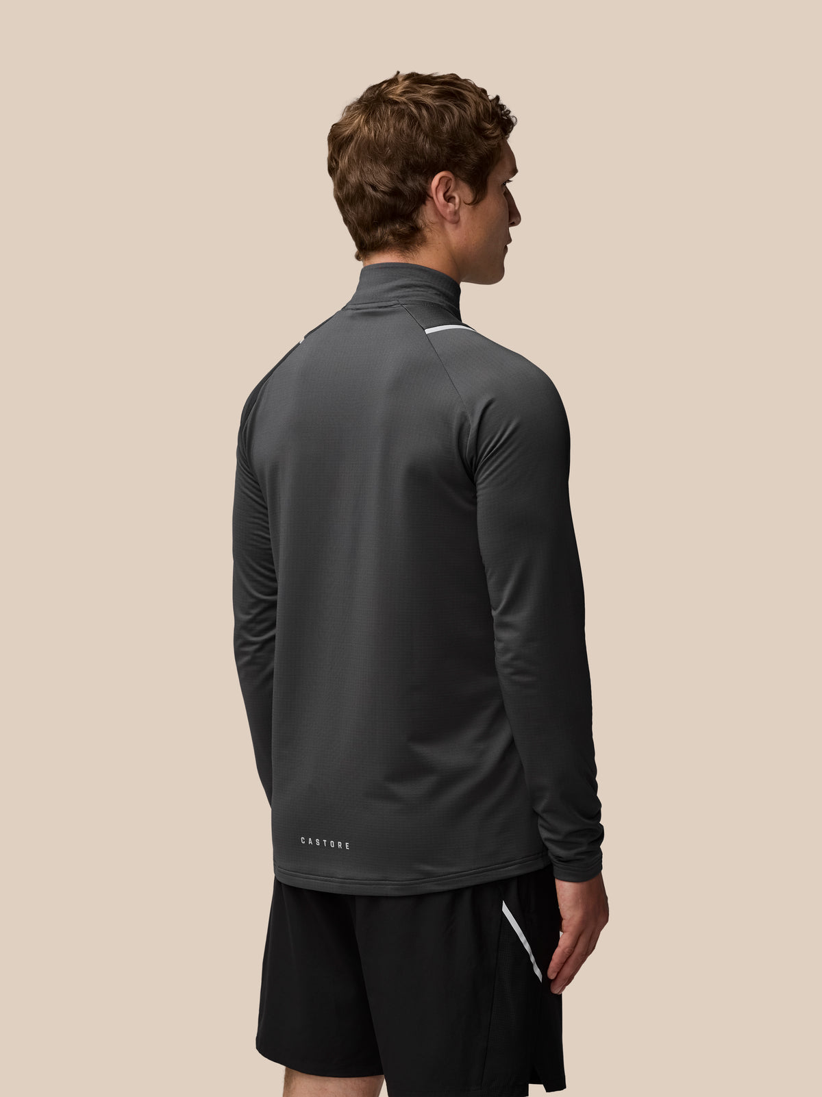 Apex Training Top de invierno con cremallera de 1/4 - Antracita - Gunmetal/Silver Reflective