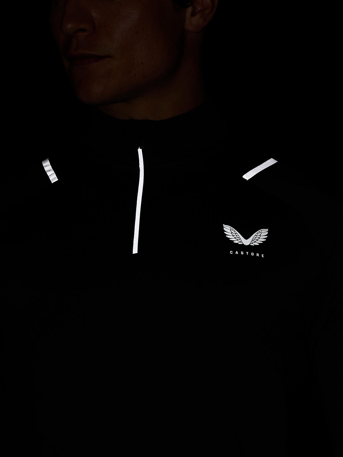 Apex Training Top de invierno con cremallera de 1/4 - Antracita - Gunmetal/Silver Reflective