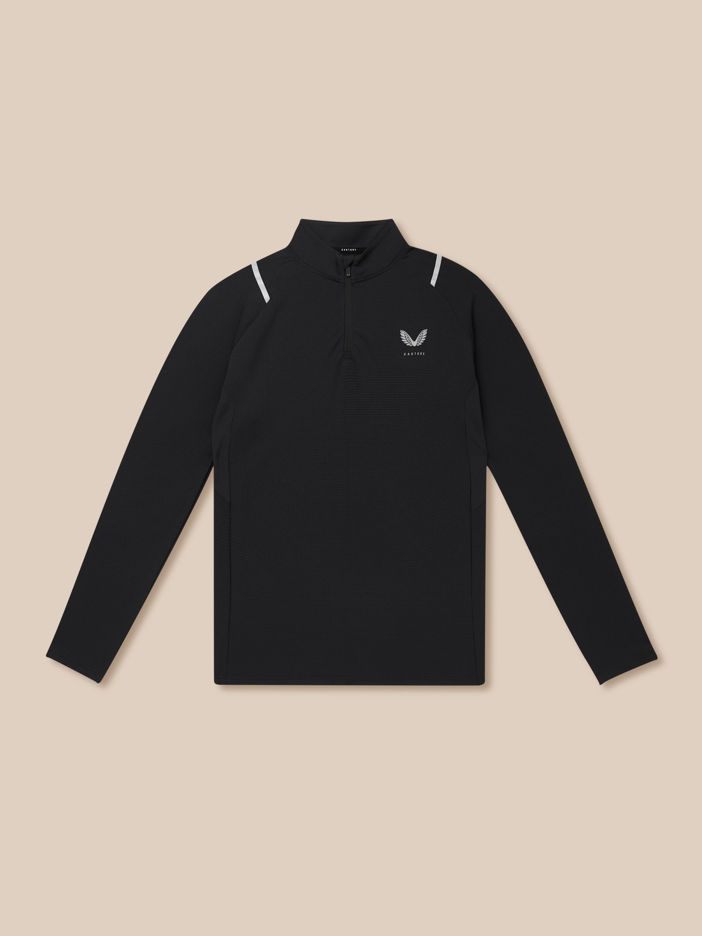 Apex Training 1/4 Zip Top - Black/Silver Reflective