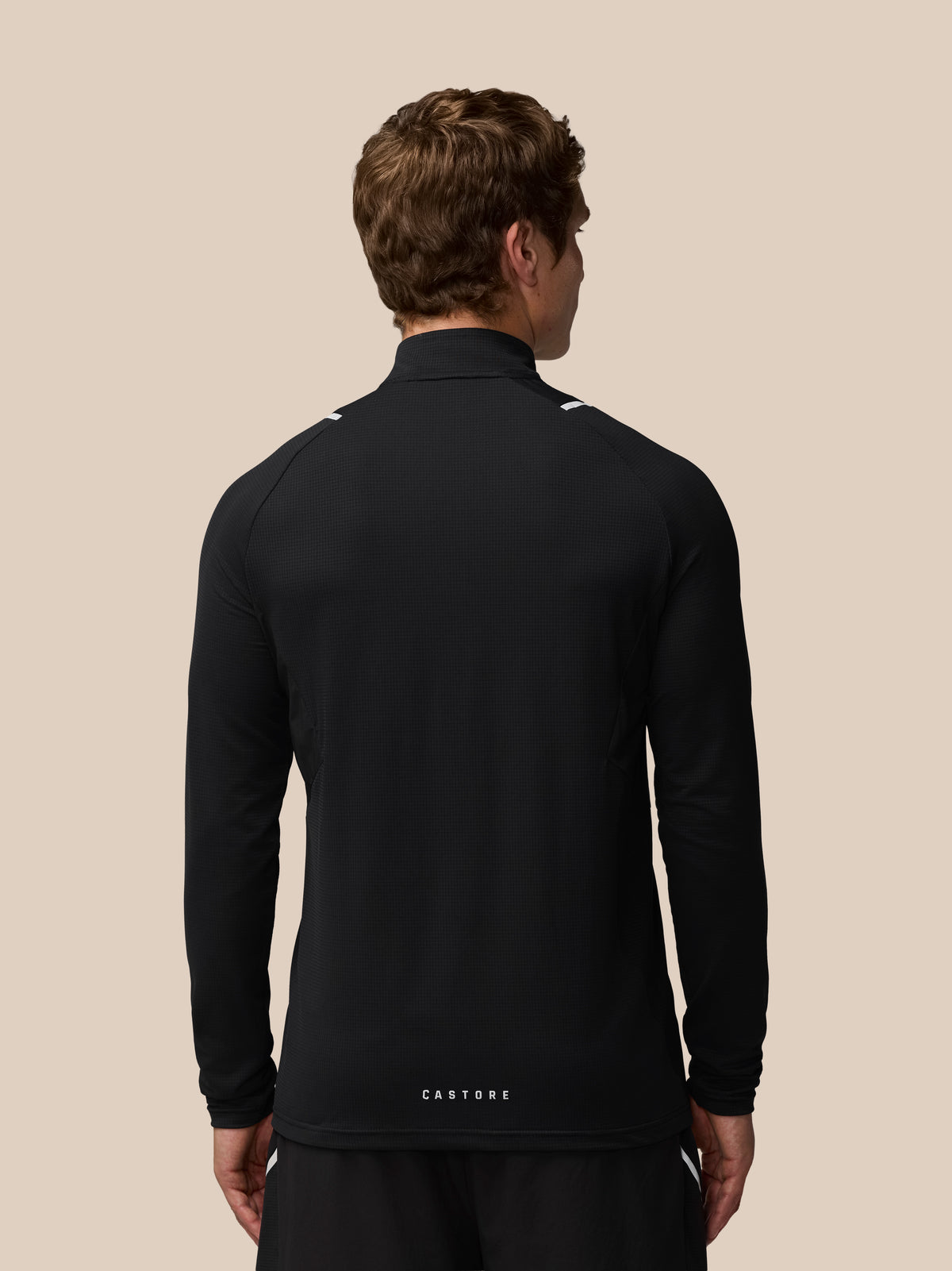 Apex Training 1/4 zip top – Black/Silver Reflective - Zwart