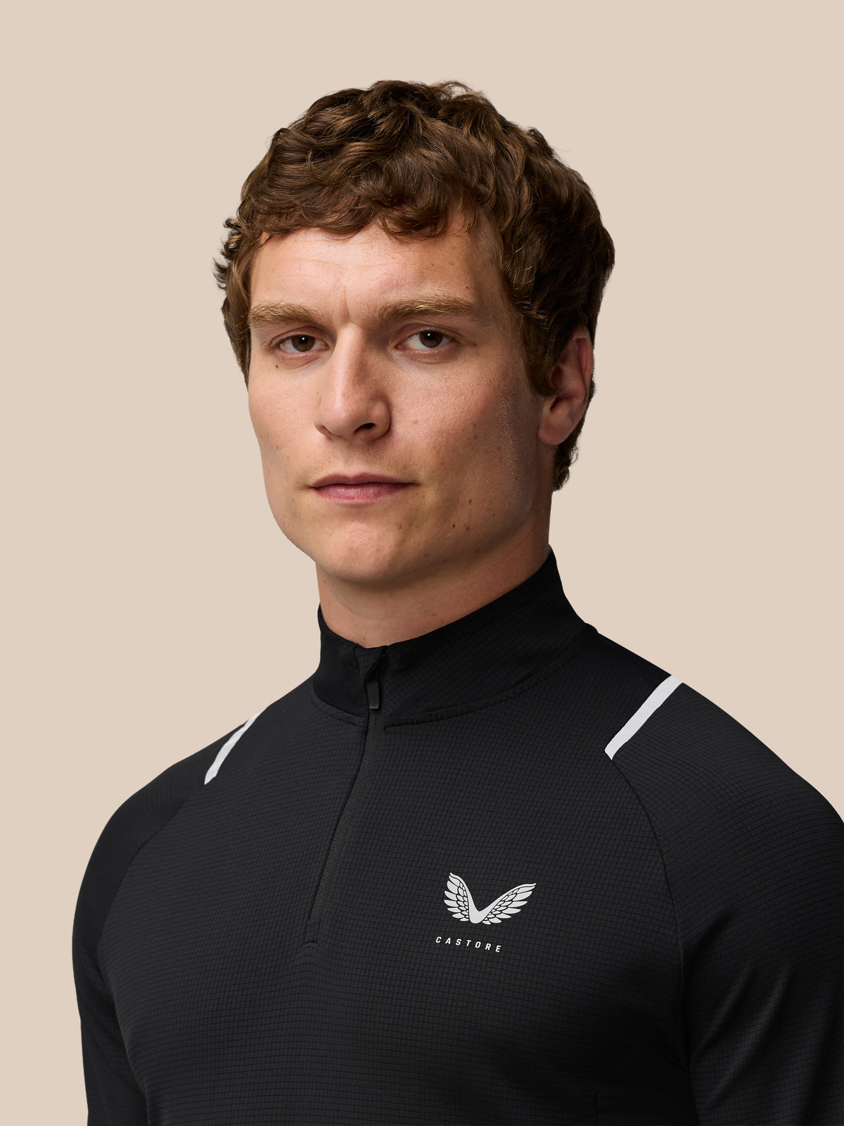 Apex Training 1/4 zip top – Black/Silver Reflective - Zwart