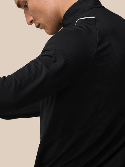 Apex Training 1/4 Zip Top - Black/Silver Reflective