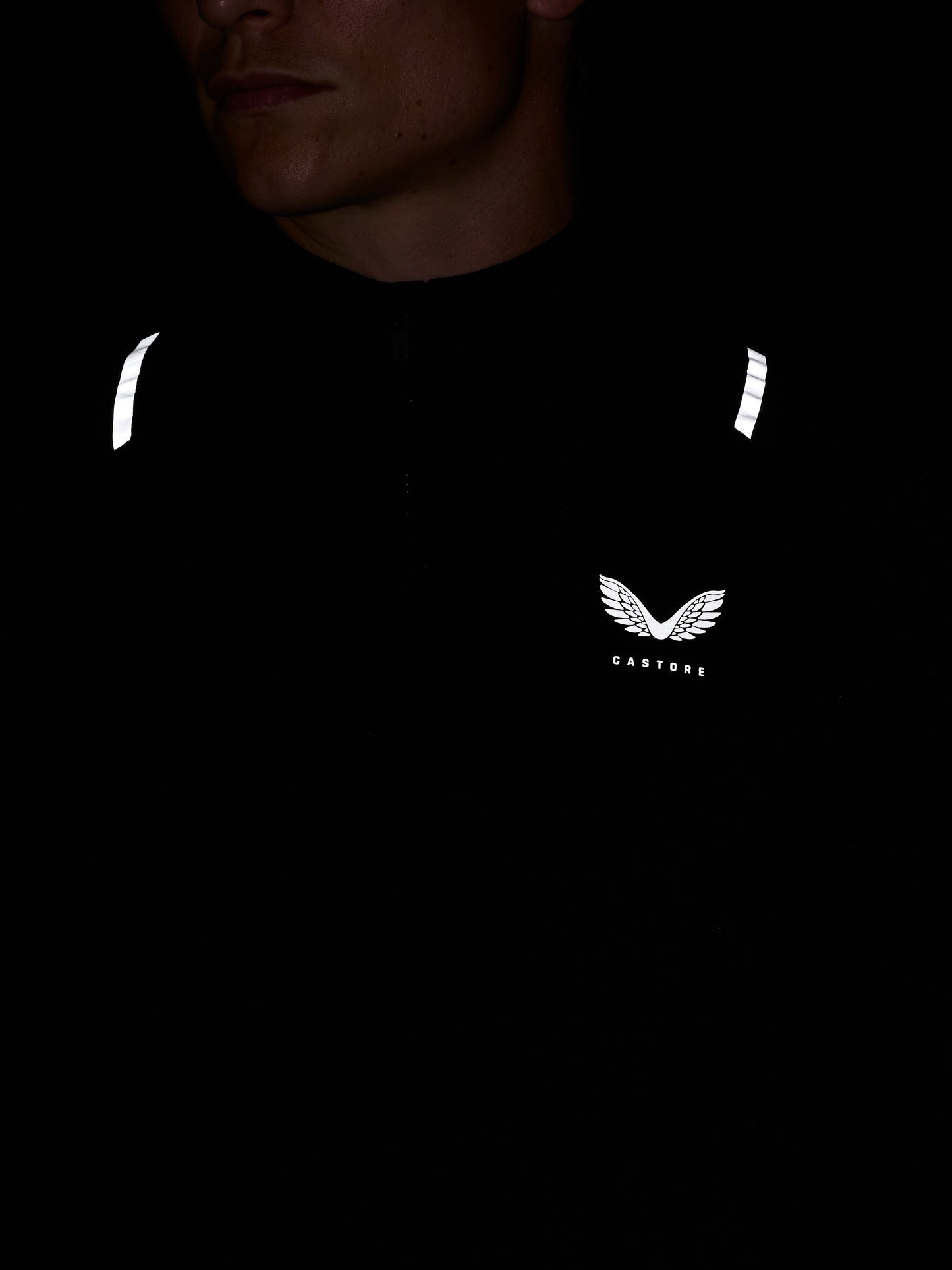 Apex Training 1/4 Zip Top - Black/Silver Reflective