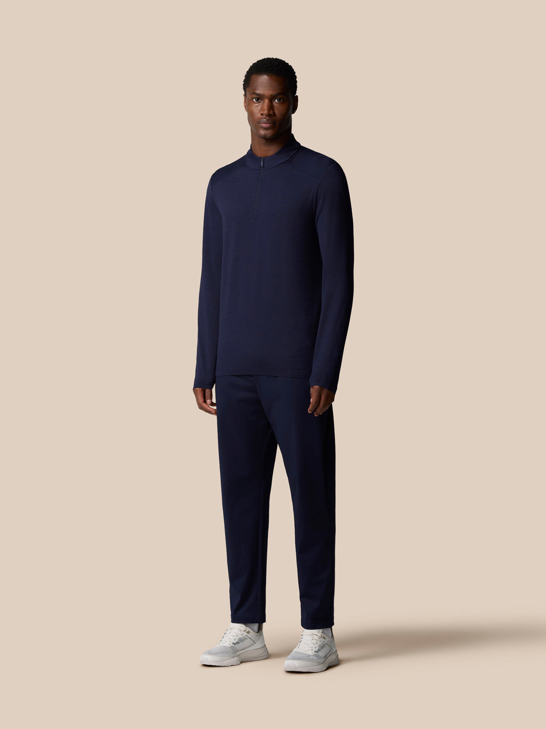 Prenda Elevated Lifestyle con media cremallera – Azul marino - Azul marino