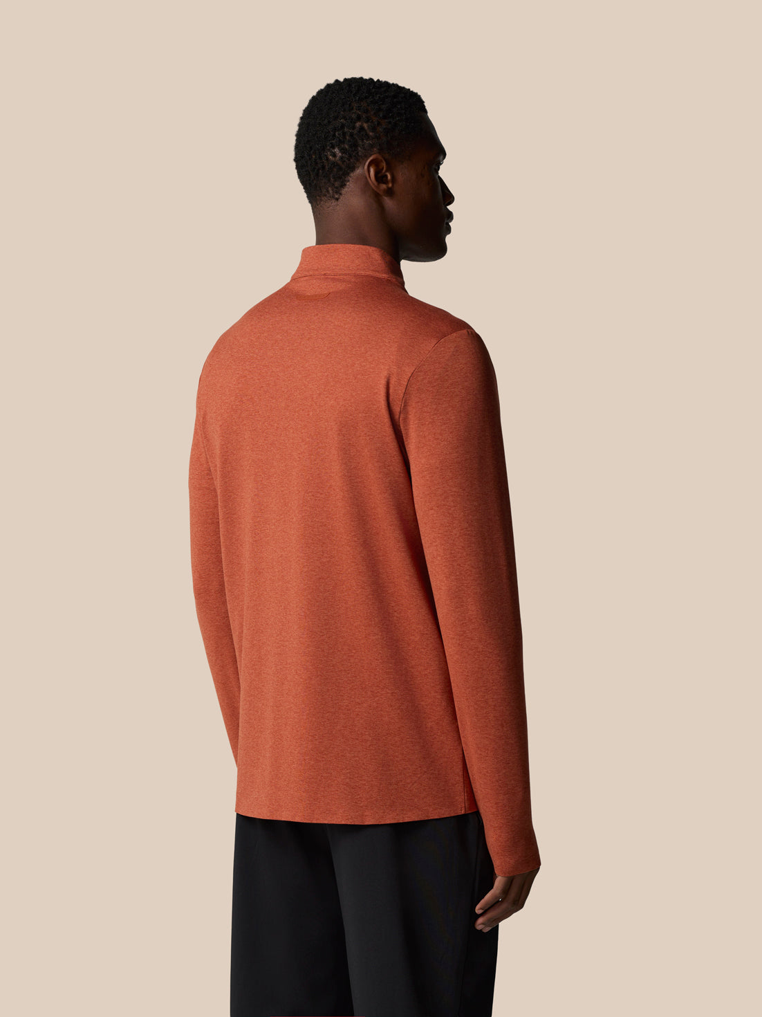 Elevated Lifestyle 1/4 Zip Top - Dark Rust