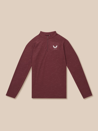Adapt Training 1/4 Zip Top - Plum/Mint