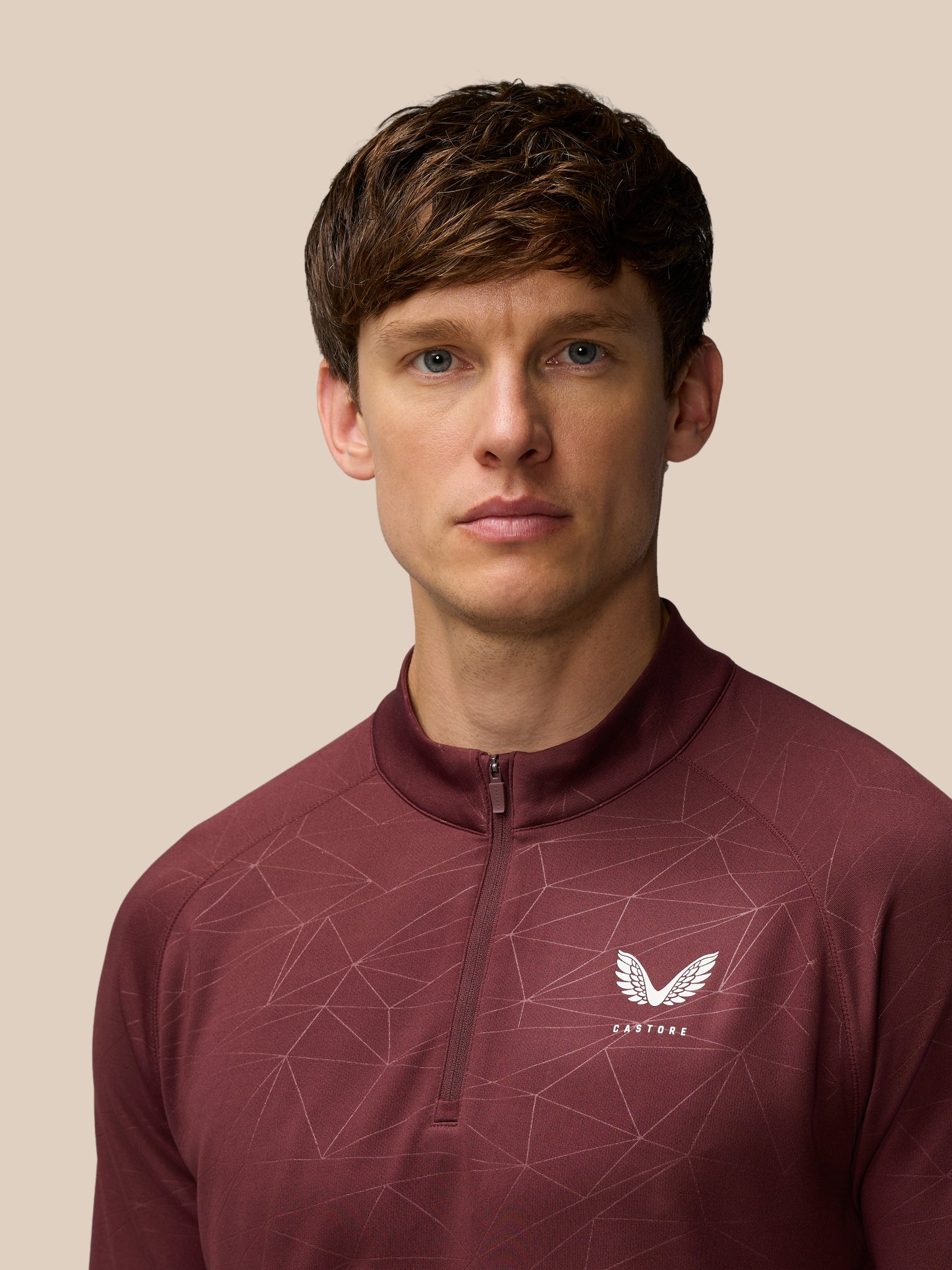 Adapt Training 1/4 Zip Top - Plum/Mint