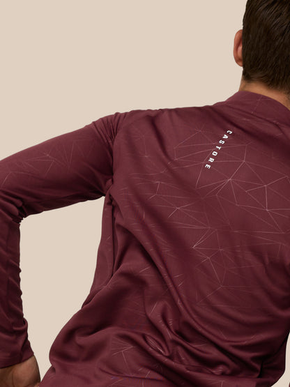 Adapt Training 1/4 Zip Top - Plum/Mint