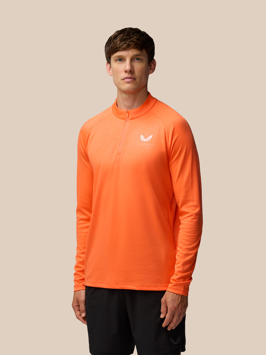 Adapt Training 1/4 Zip Top - Orange