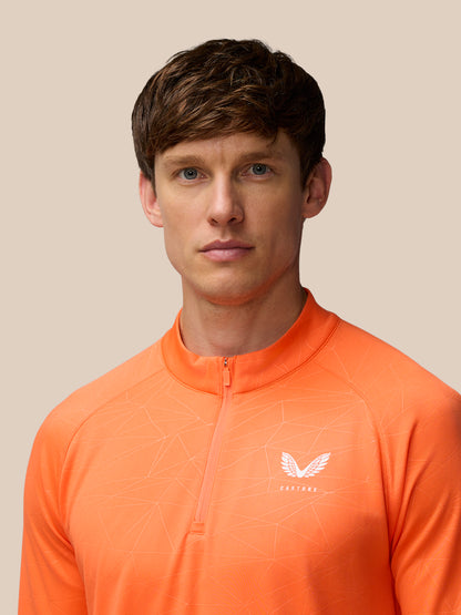 Adapt Training 1/4 Zip Top - Orange