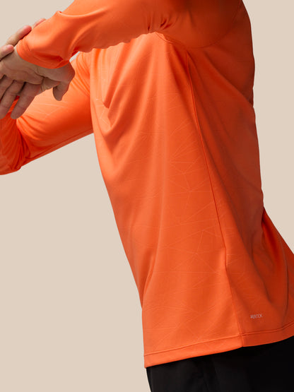 Adapt Training 1/4 Zip Top - Orange