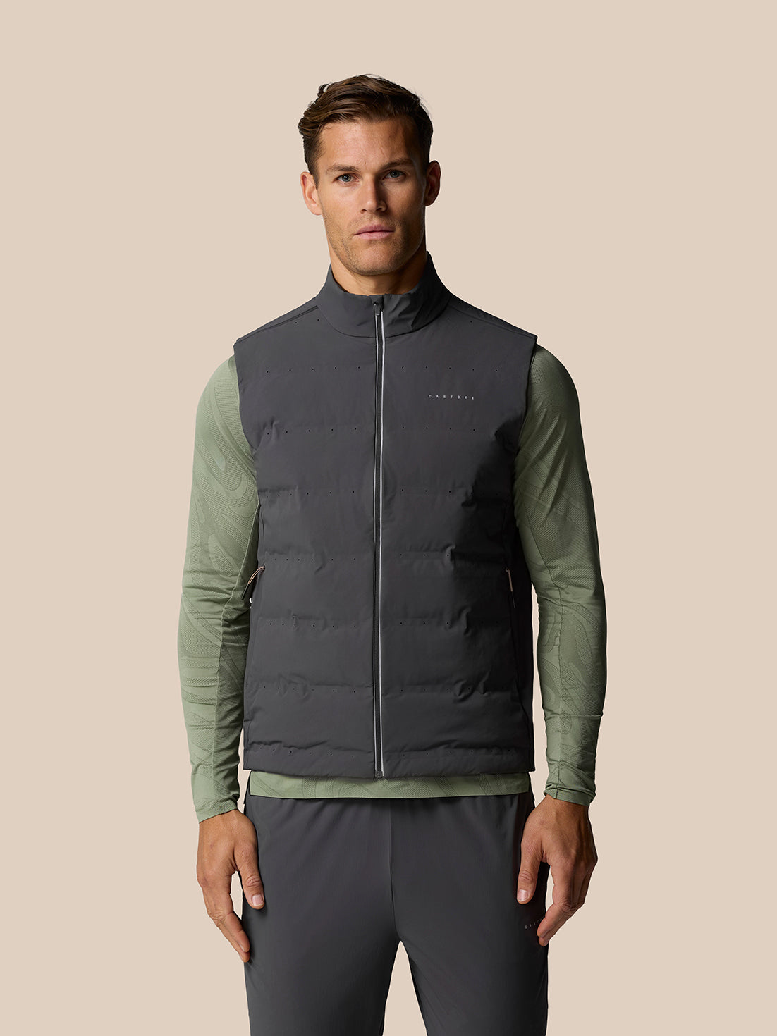 Zone Training LVS Insulated Gilet - Gunmetal/Black Reflective