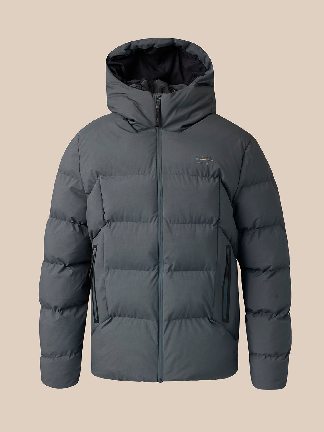 Herren Castore x Paul Smith Langarm-Steppjacke – Anthrazit - Anthrazit