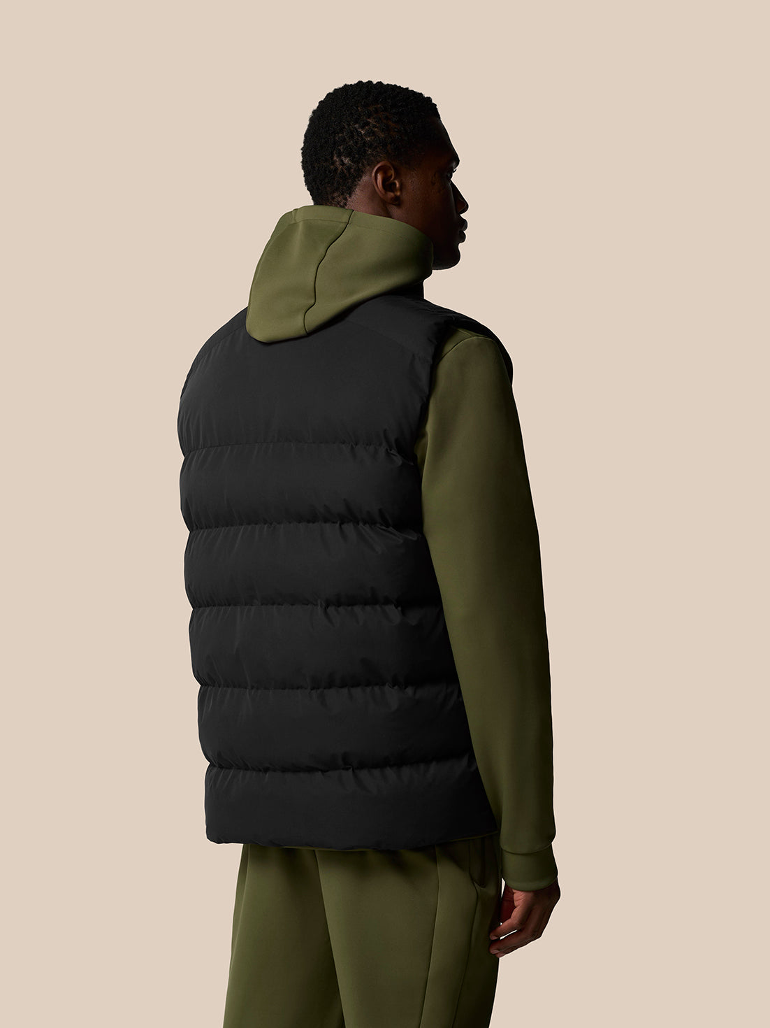 Puffer Gilet - Black - Black/Gunmetal