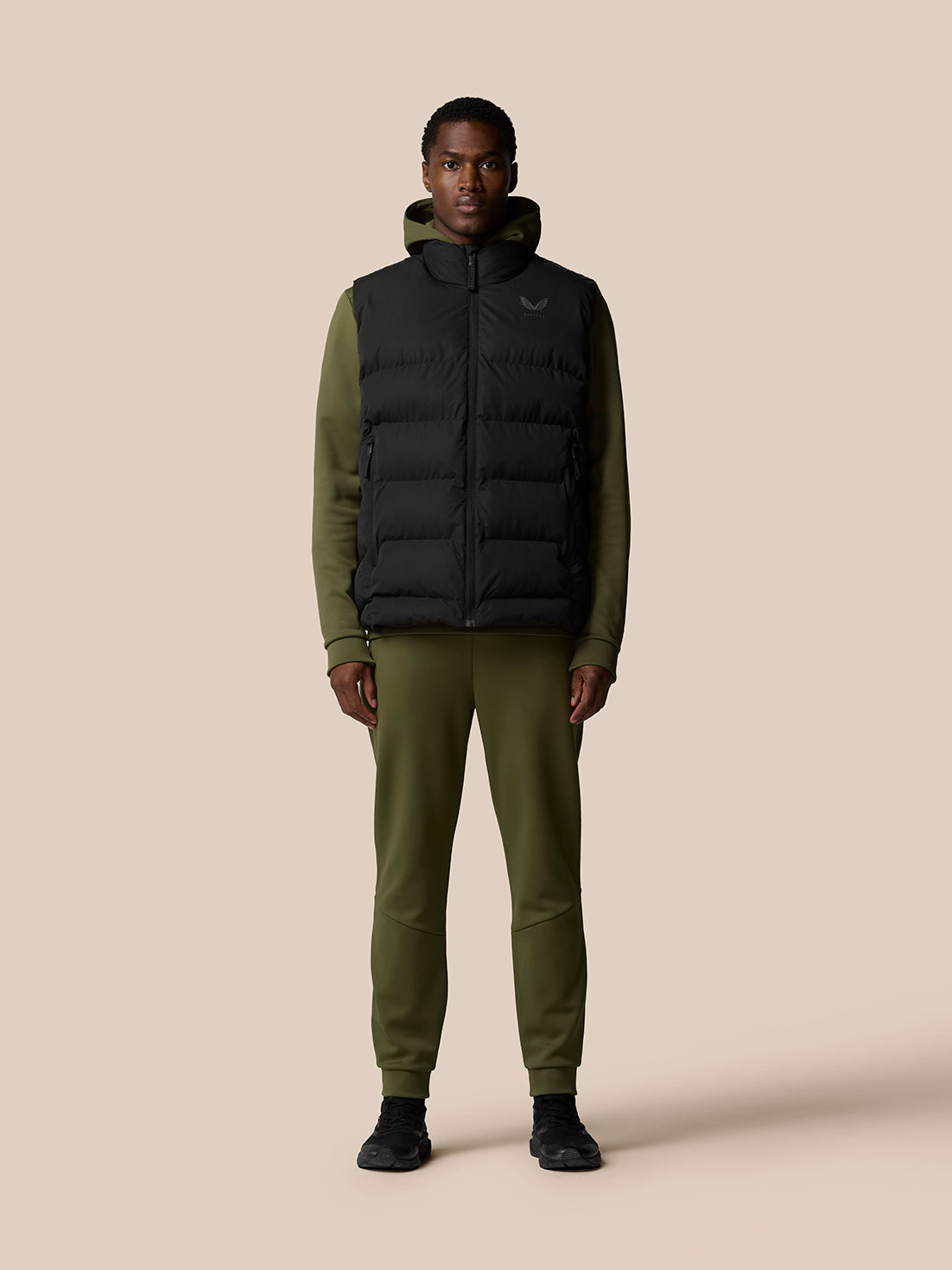 Puffer Gilet - Black - Black/Gunmetal