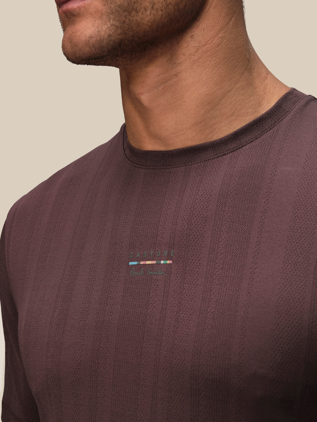 Camiseta de manga corta Castore x Paul Smith de hombre – Morado - Deep Damson
