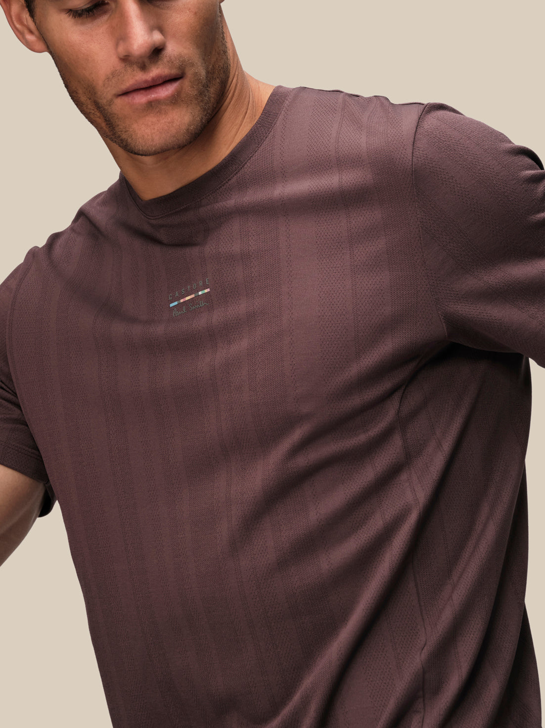 Camiseta de manga corta Castore x Paul Smith de hombre – Morado - Deep Damson