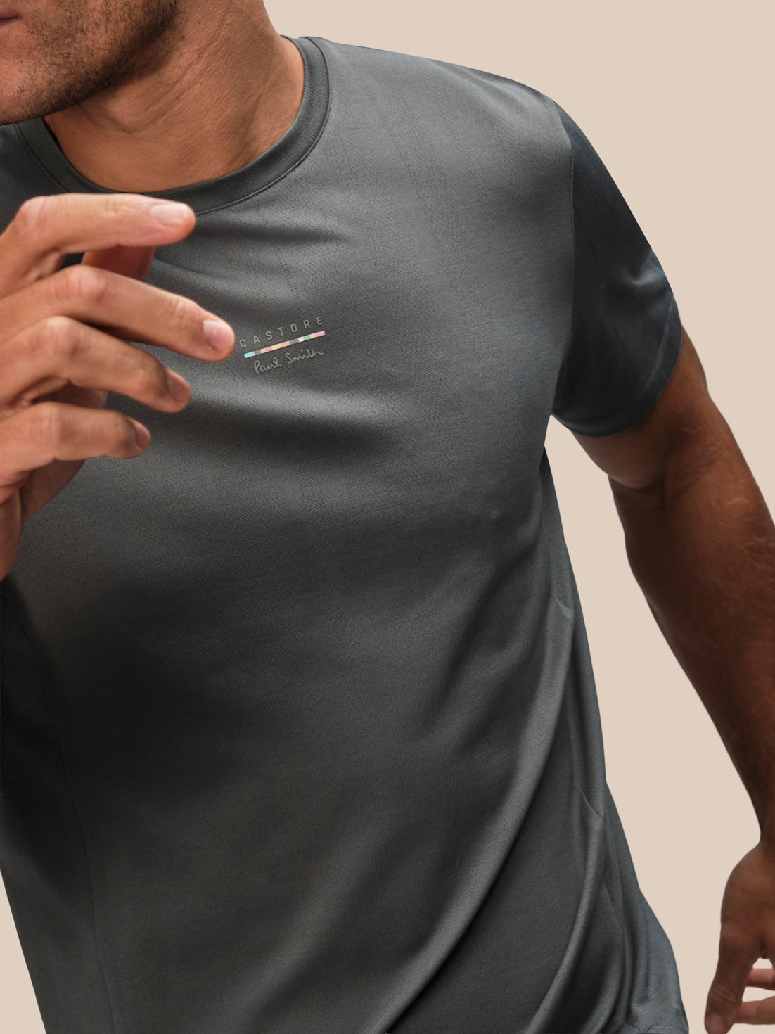 Herren Castore x Paul Smith Kurzarm-T-Shirt – Anthrazit - Anthrazit