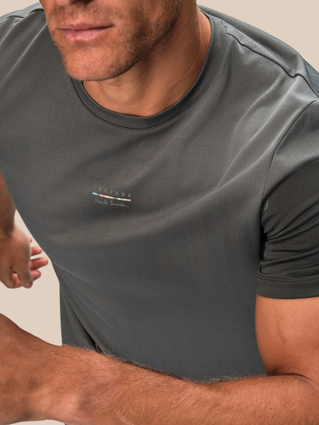 Herren Castore x Paul Smith Kurzarm-T-Shirt – Anthrazit - Anthrazit