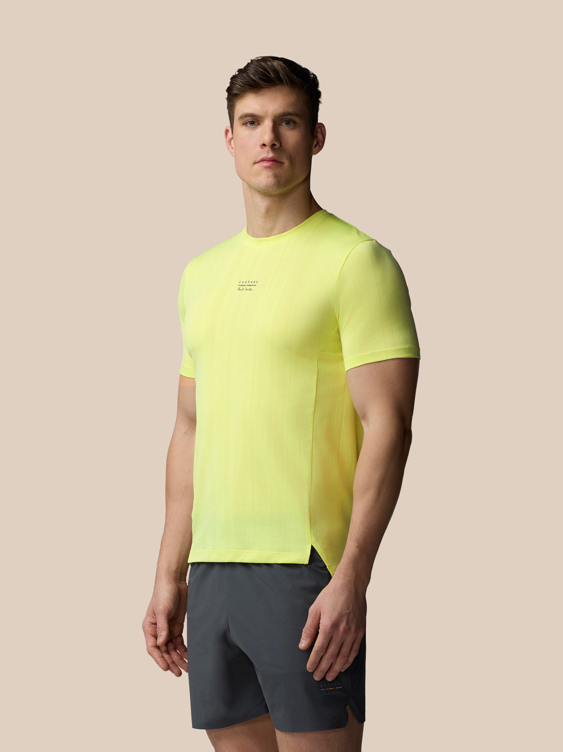 Men’s x Paul Smith Performance Engineered Knit Short Sleeve T Shirt - Lime
