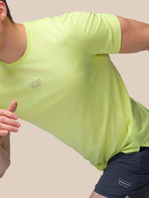 Men’s x Paul Smith Performance Engineered Knit Short Sleeve T Shirt - Lime