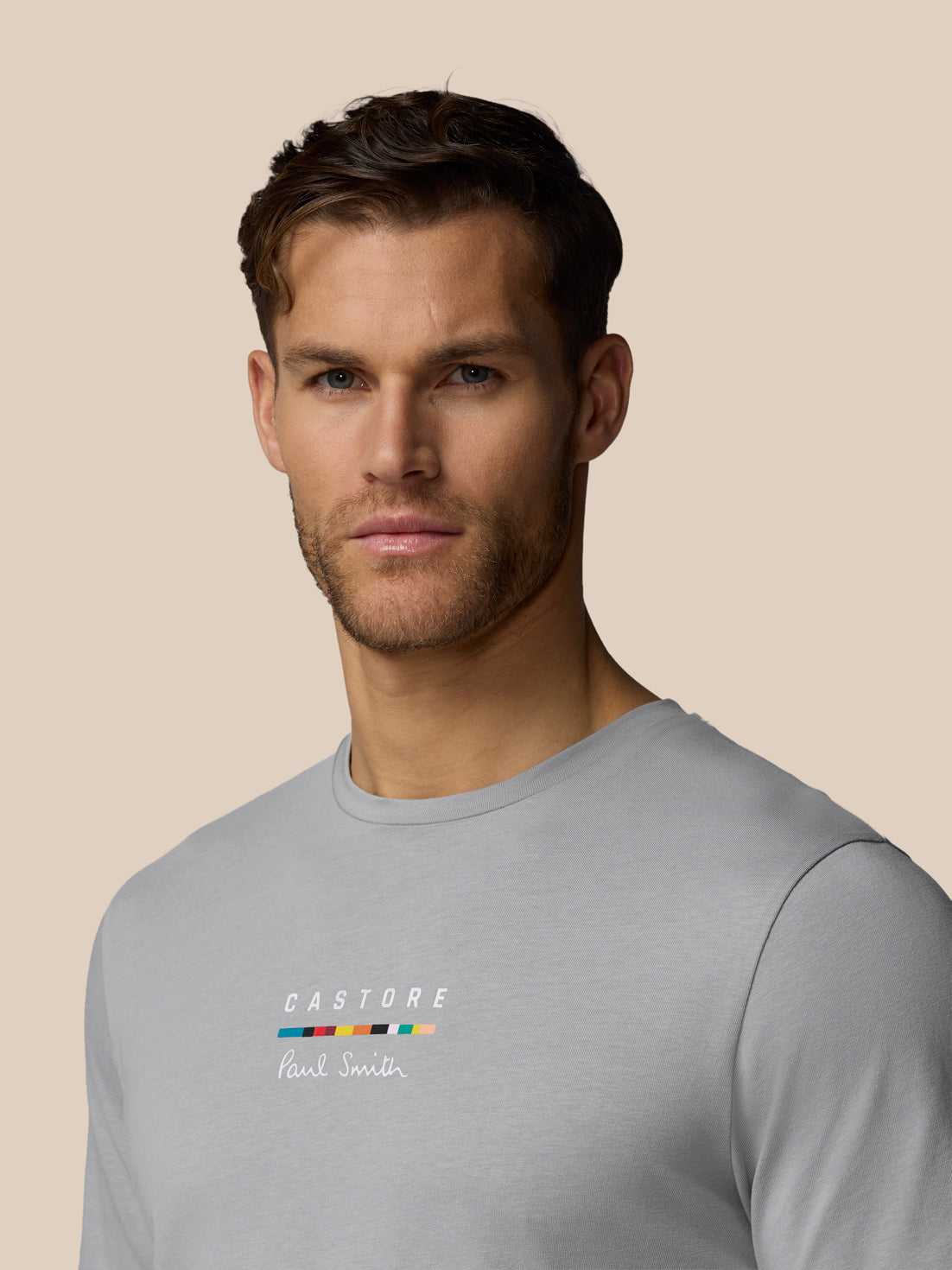 Herren x Paul Smith Grafik-Kurzarm-T-Shirt – Grau - Grau