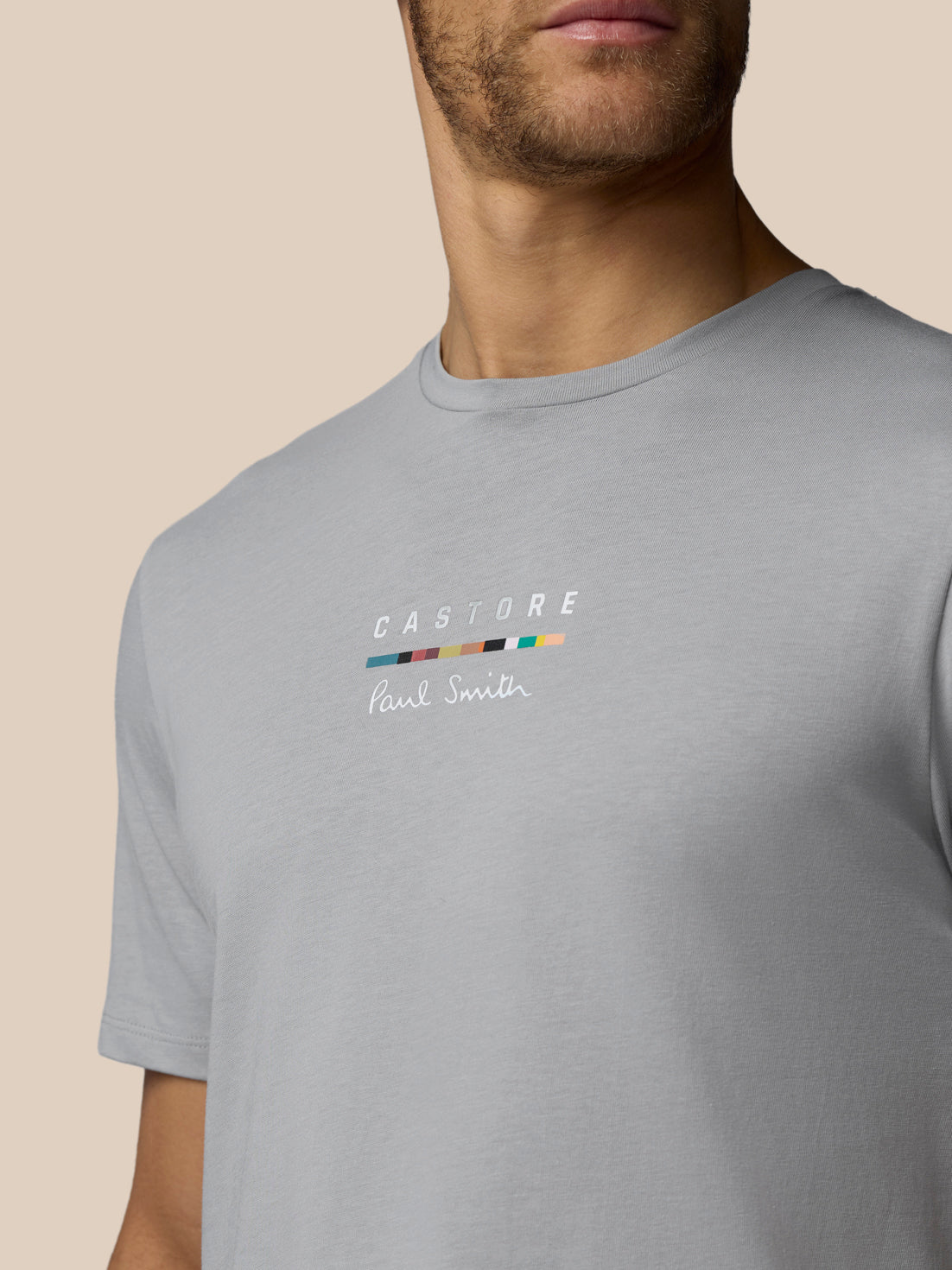 Herren x Paul Smith Grafik-Kurzarm-T-Shirt – Grau - Grau
