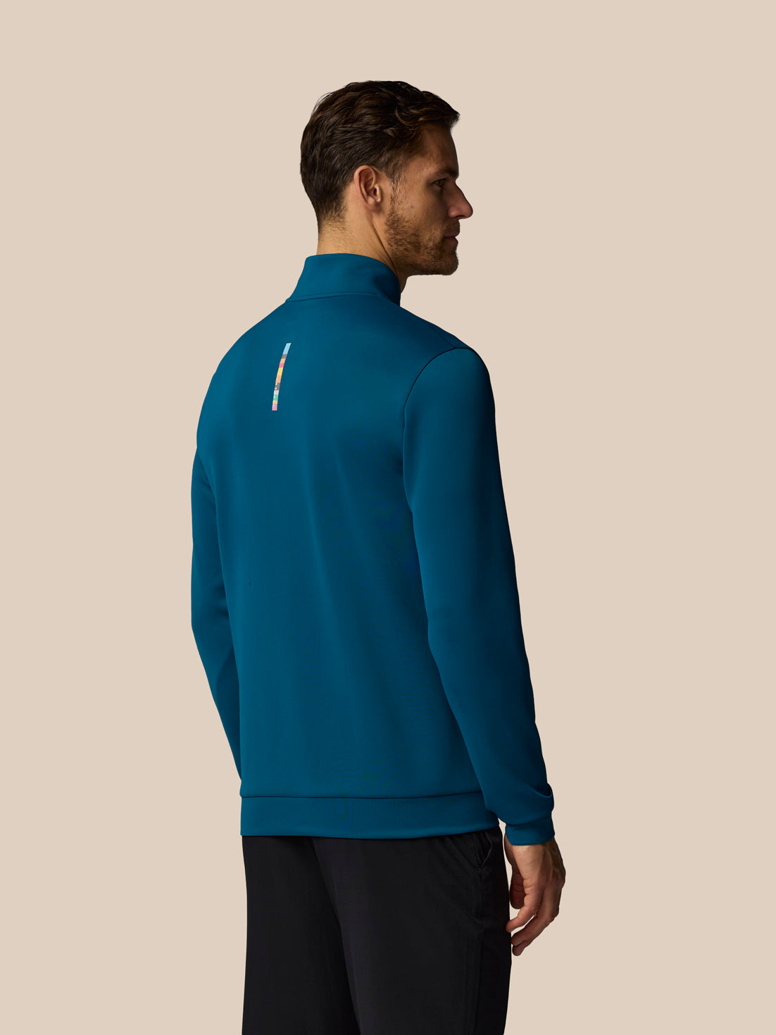 Herren x Paul Smith Technical 1/4-Zip-Oberteil – Petrol - Petrol