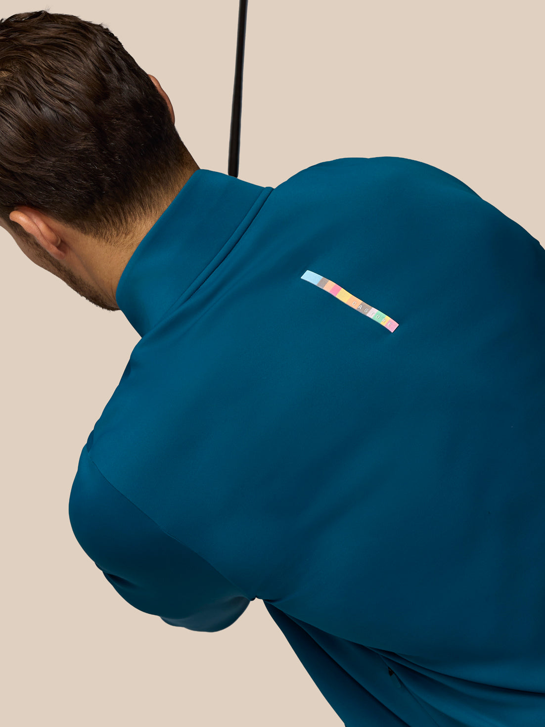 Herren x Paul Smith Technical 1/4-Zip-Oberteil – Petrol - Petrol