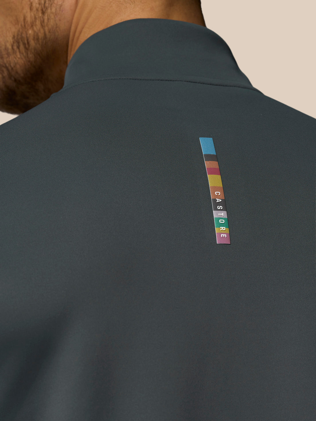 Men’s x Paul Smith Technical Quarter Zip Top - Charcoal - Charcoal