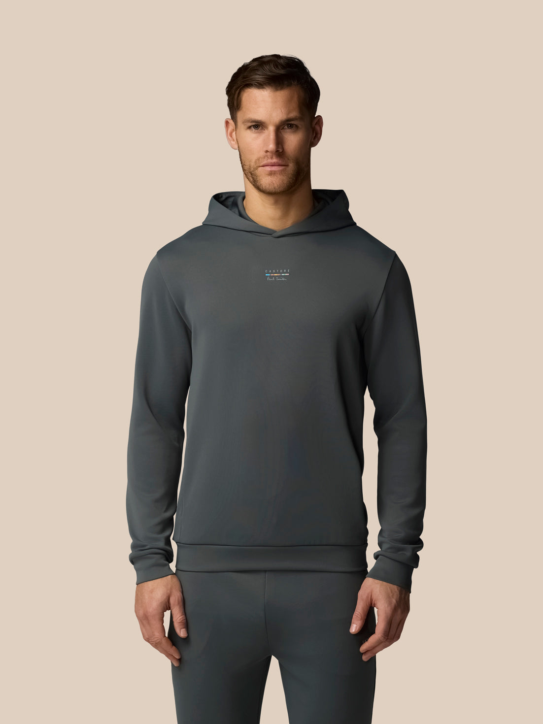 Sudadera técnica de manga larga x Paul Smith de hombre – Antracita - Gris marengo