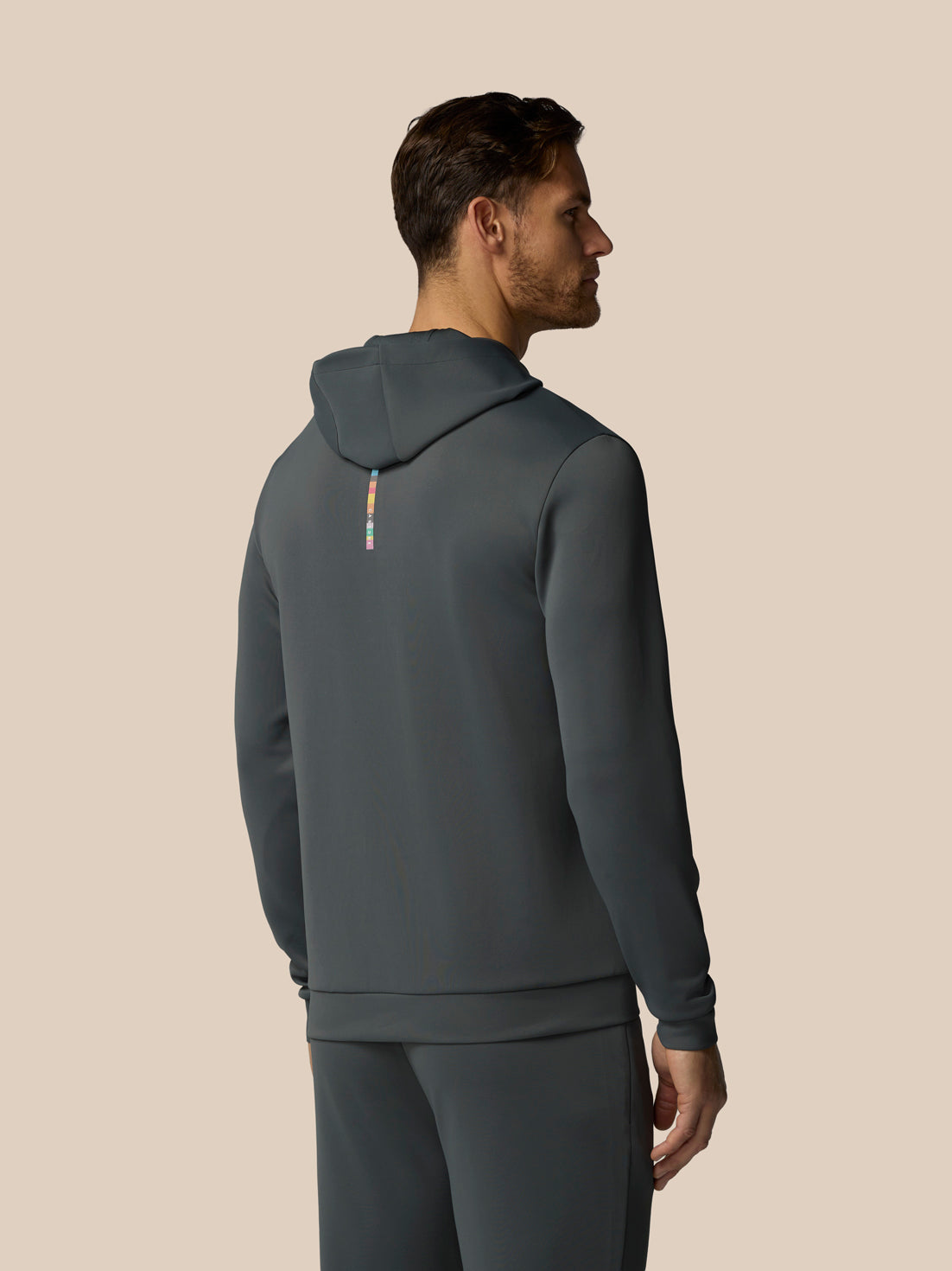 Sudadera técnica de manga larga x Paul Smith de hombre – Antracita - Gris marengo