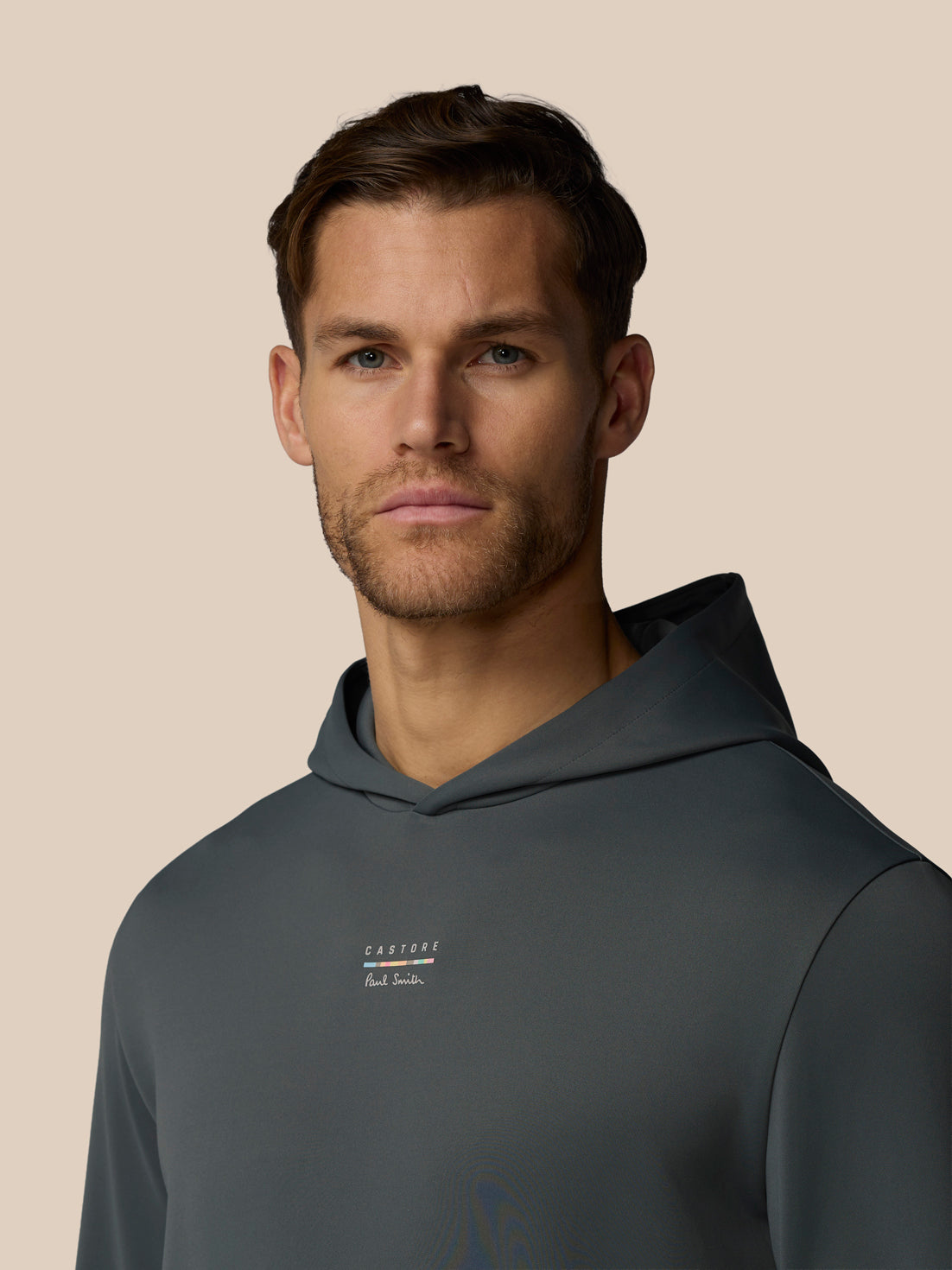 Sudadera técnica de manga larga x Paul Smith de hombre – Antracita - Gris marengo