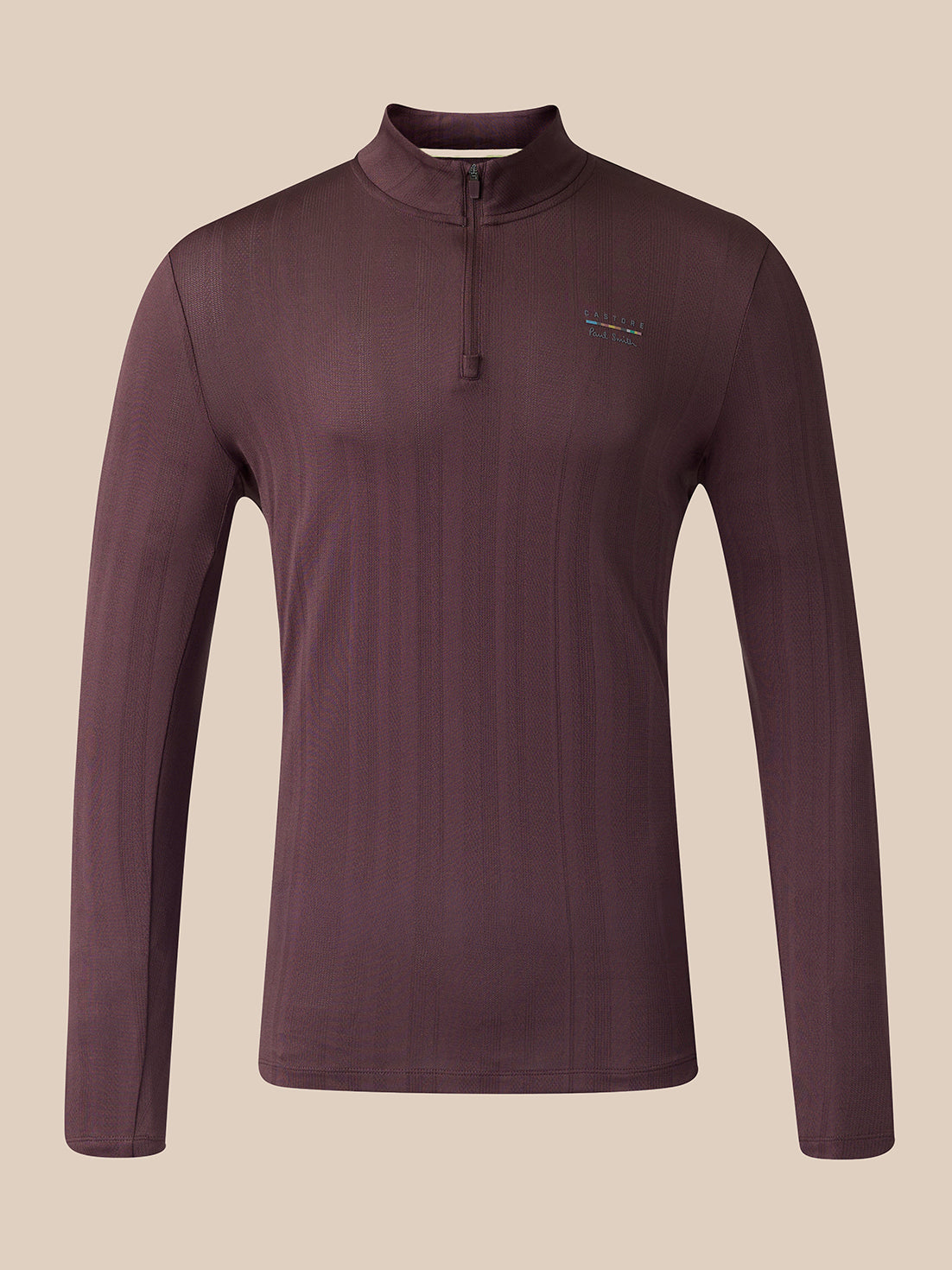 Herren Castore x Paul Smith Slim Fit 1/4-Zip-Oberteil – Lila - Deep Damson