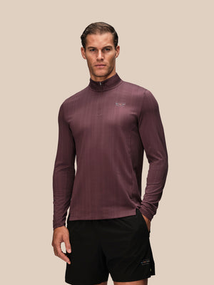 Herren Castore x Paul Smith Slim Fit 1/4-Zip-Oberteil – Lila
