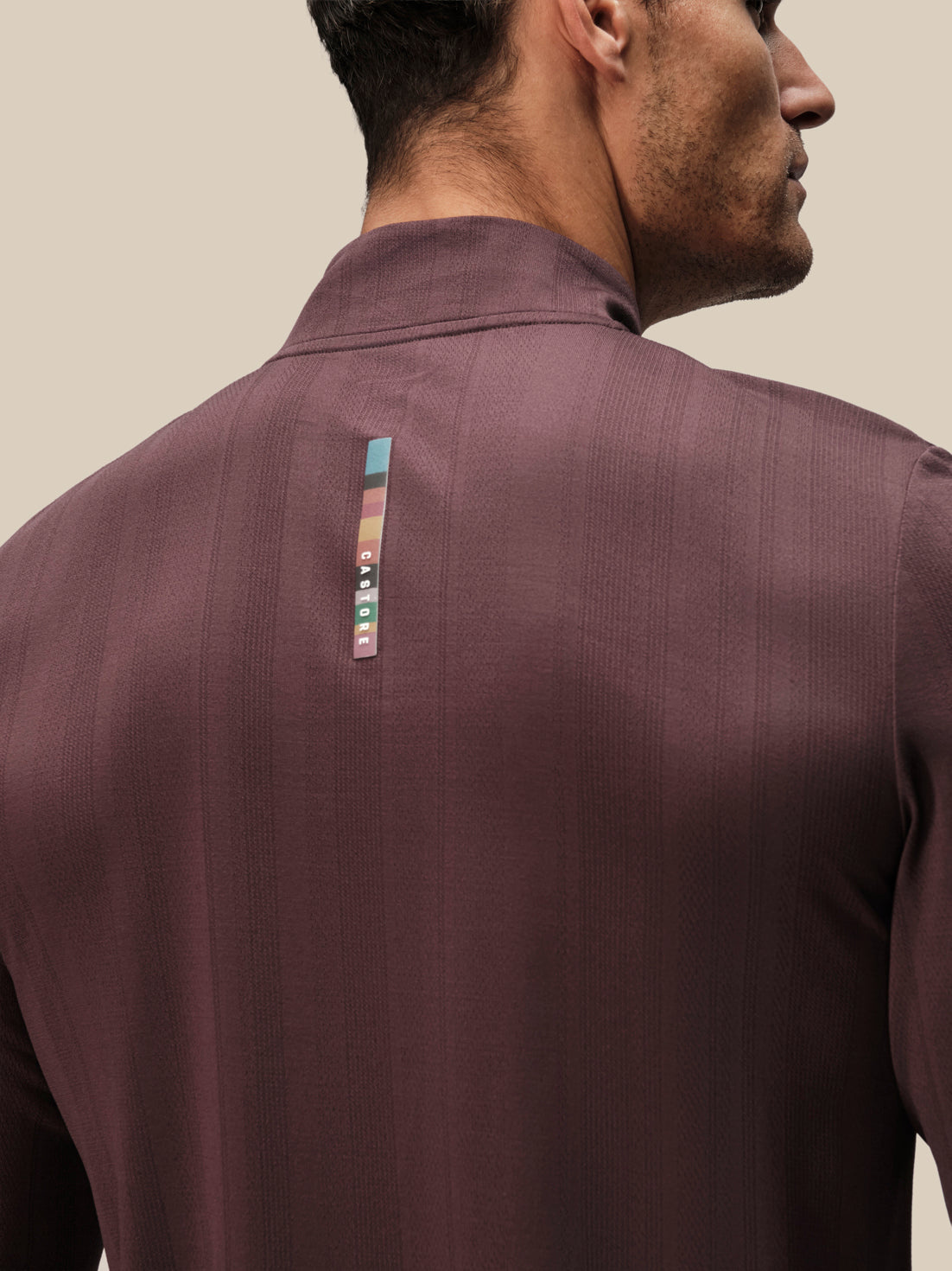 Herren Castore x Paul Smith Slim Fit 1/4-Zip-Oberteil – Lila - Deep Damson