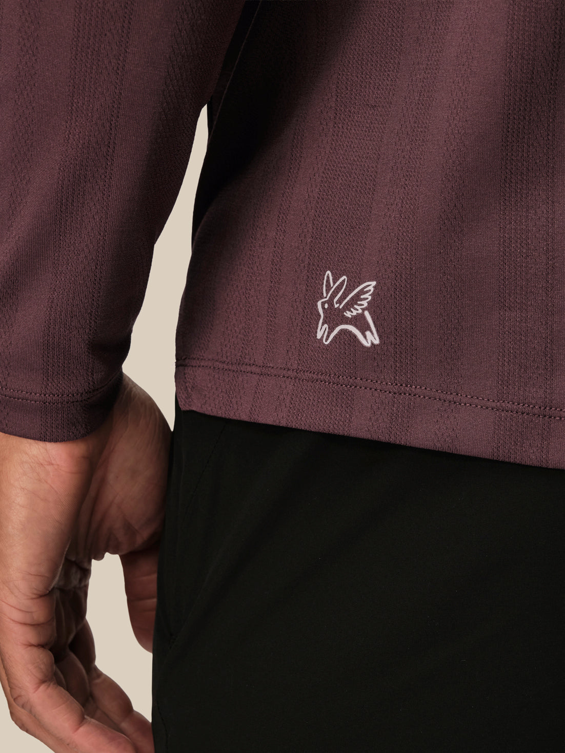 Herren Castore x Paul Smith Slim Fit 1/4-Zip-Oberteil – Lila - Deep Damson