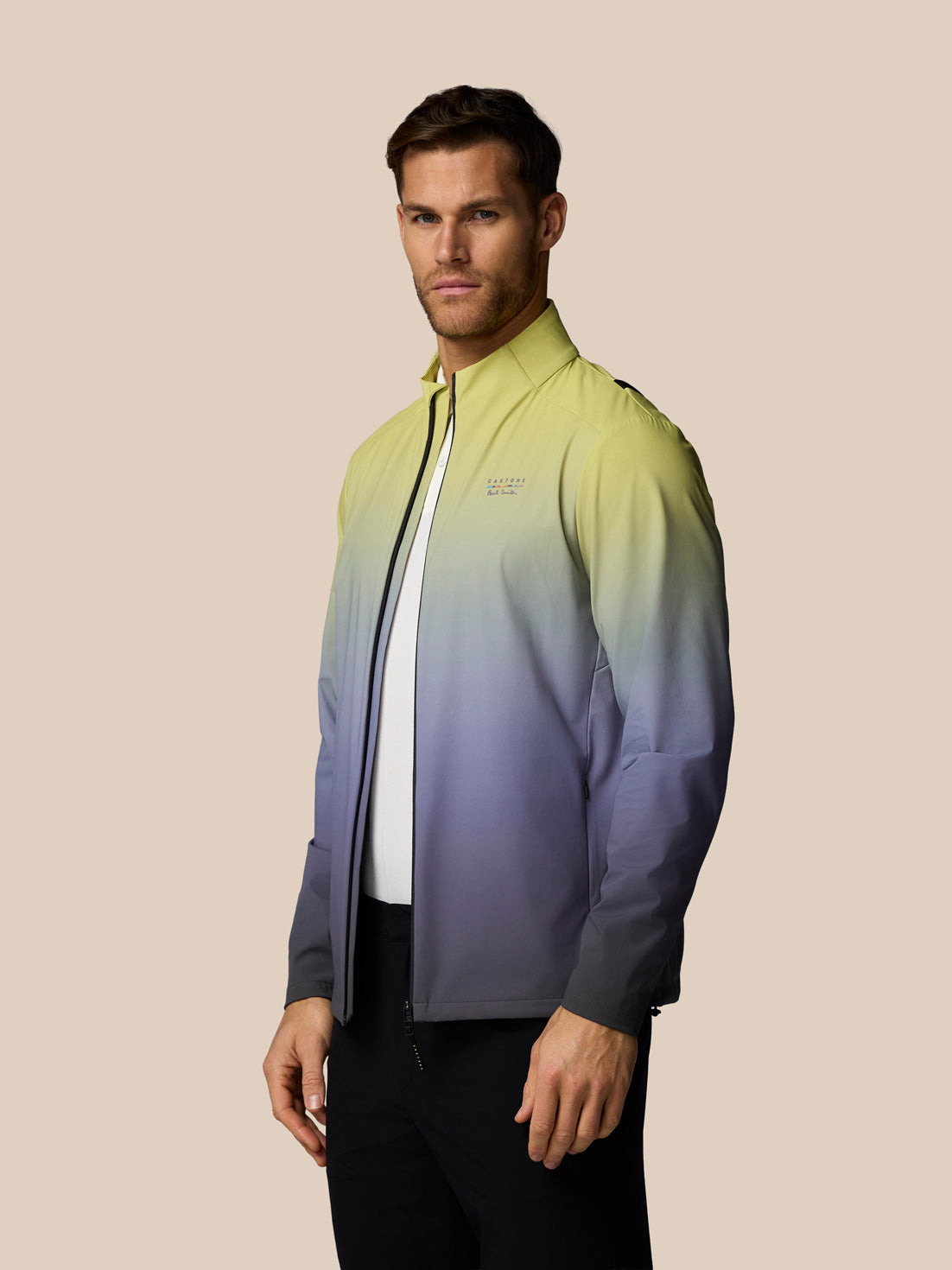 Herren x Paul Smith Performance Leichte Jacke – Sunny Lime - Sunny Lime Multi