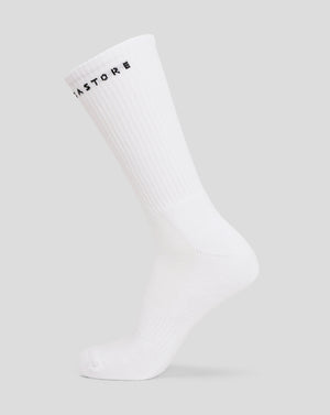 Mens Basic Crew Sock 2pk - WHITE