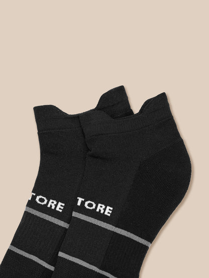 Active 3 Pack Ankle Socks - Black