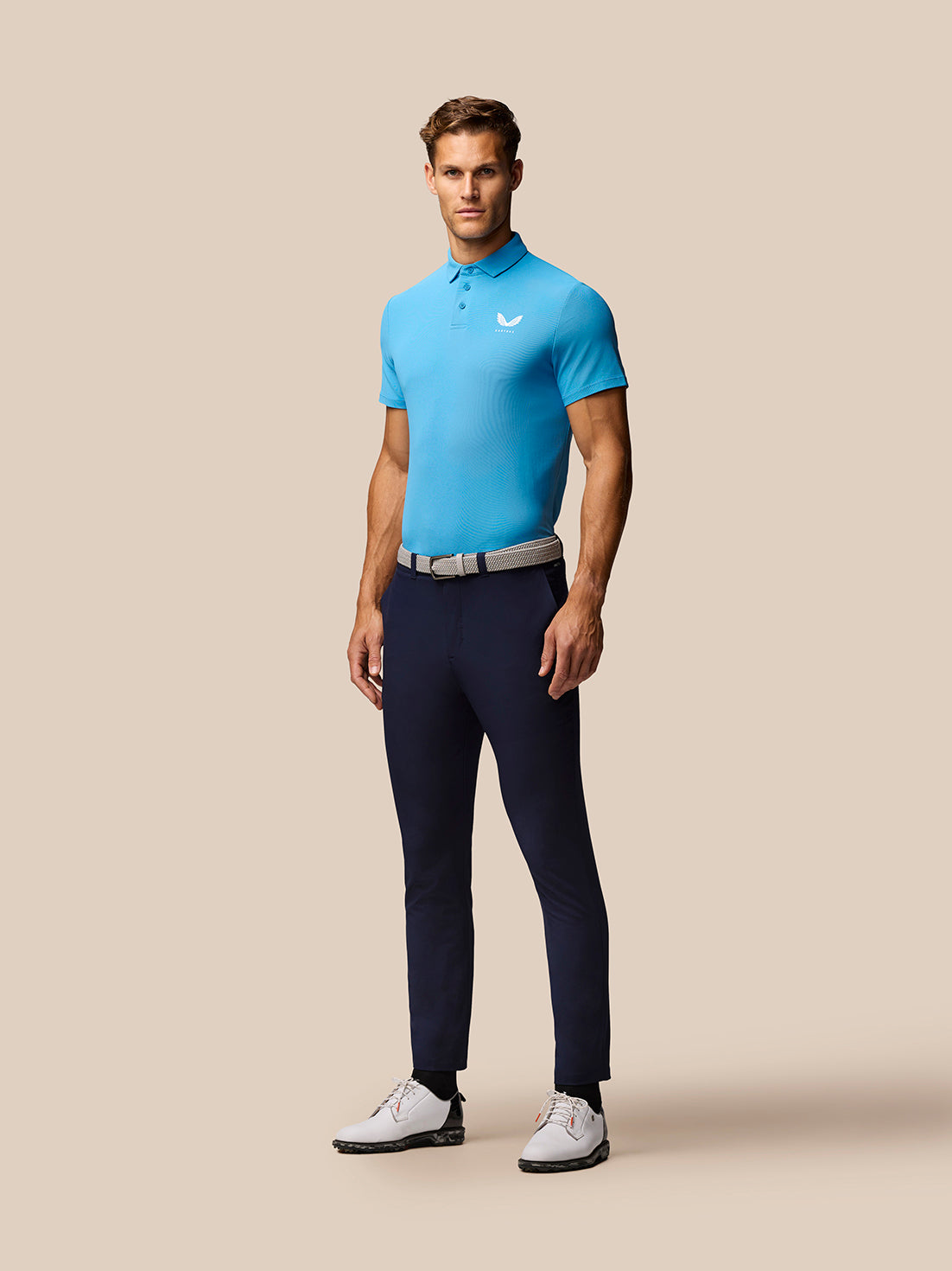 Club Golf Polo - Corn Blue