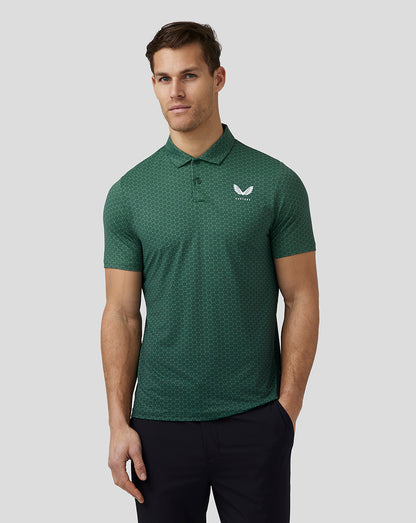Men’S Golf Printed Polo - Green