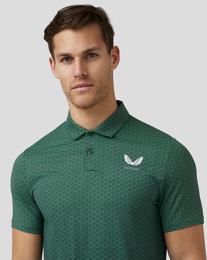 Men’S Golf Printed Polo - Green